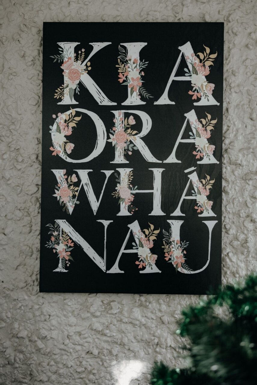 PlayPods Childcare Pukekohe - Ora Whanau sign in the centre in Pukekohe