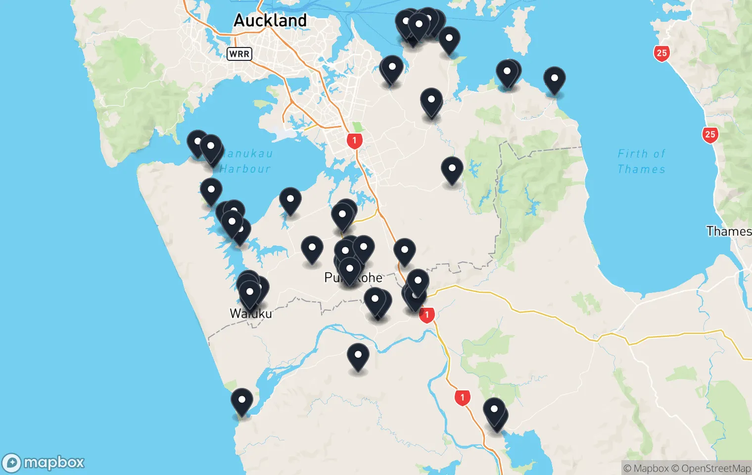 Map of 68 playgrounds